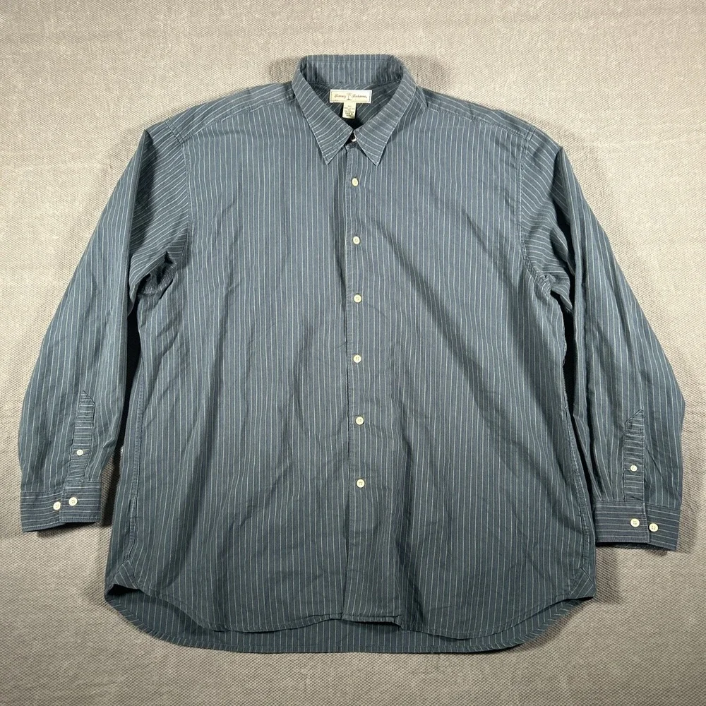 Tommy Bahama Long Sleeve Shirt Mens 2XL Button Up Green